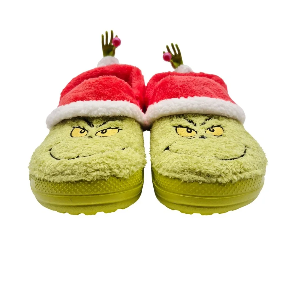 Crocs The Grinch Classic Lined Clogs Men's Size 8 Shoes Unisex Casual Green